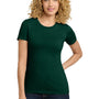 Next Level Womens Boyfriend Fine Jersey Short Sleeve Crewneck T-Shirt - Forest Green