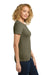 Next Level NL3900/N3900/3900 Womens Boyfriend Fine Jersey Short Sleeve Crewneck T-Shirt Light Olive Model Side