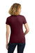 Next Level NL3900/N3900/3900 Womens Boyfriend Fine Jersey Short Sleeve Crewneck T-Shirt Maroon Model Back