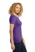 Next Level NL3900/N3900/3900 Womens Boyfriend Fine Jersey Short Sleeve Crewneck T-Shirt Purple Rush Model Side