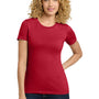 Next Level Womens Boyfriend Fine Jersey Short Sleeve Crewneck T-Shirt - Red