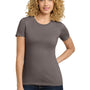 Next Level Womens Boyfriend Fine Jersey Short Sleeve Crewneck T-Shirt - Warm Grey