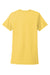 Next Level NL3900/N3900/3900 Womens Boyfriend Fine Jersey Short Sleeve Crewneck T-Shirt Banana Cream Yellow Flat Back