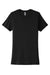 Next Level NL3900/N3900/3900 Womens Boyfriend Fine Jersey Short Sleeve Crewneck T-Shirt Black Flat Front