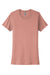 Next Level NL3900/N3900/3900 Womens Boyfriend Fine Jersey Short Sleeve Crewneck T-Shirt Desert Pink Flat Front