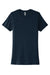 Next Level NL3900/N3900/3900 Womens Boyfriend Fine Jersey Short Sleeve Crewneck T-Shirt Midnight Navy Blue Flat Front