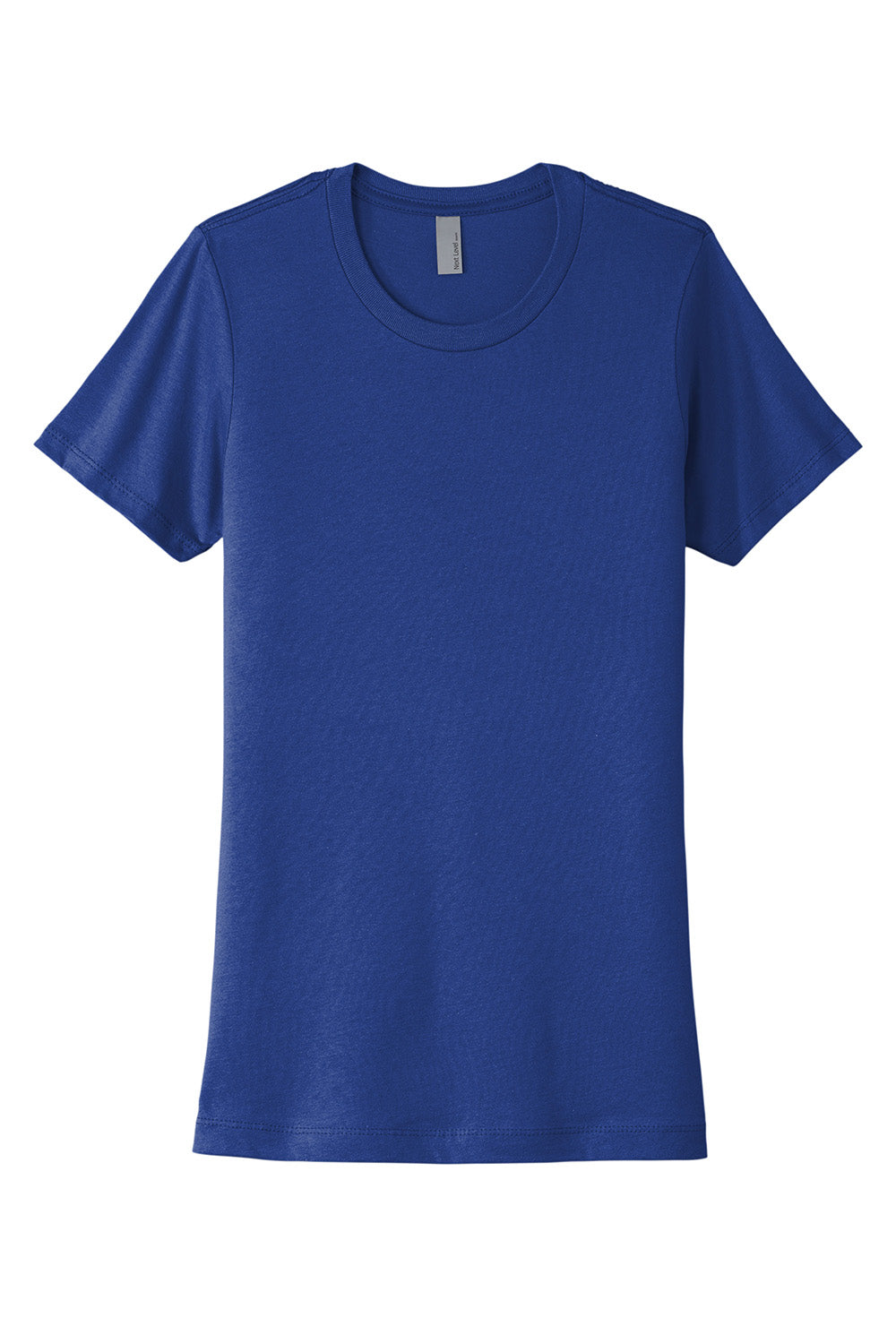 Next Level NL3900/N3900/3900 Womens Boyfriend Fine Jersey Short Sleeve Crewneck T-Shirt Royal Blue Flat Front