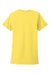 Next Level NL3900/N3900/3900 Womens Boyfriend Fine Jersey Short Sleeve Crewneck T-Shirt Vibrant Yellow Flat Back