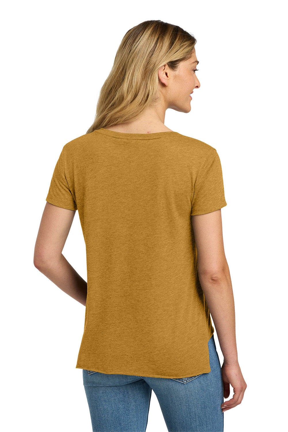 Next Level NL5030/5030 Womens Festival Short Sleeve Crewneck T-Shirt Antique Gold Model Back