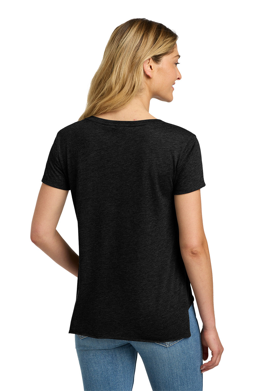 Next Level NL5030/5030 Womens Festival Short Sleeve Crewneck T-Shirt Black Model Back