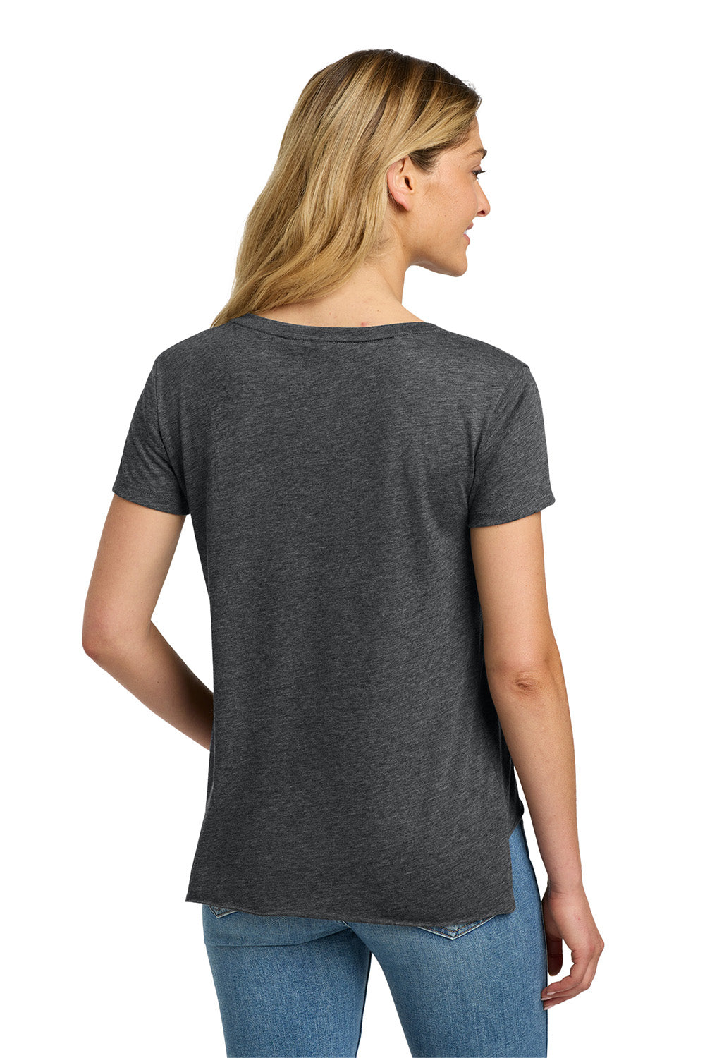 Next Level NL5030/5030 Womens Festival Short Sleeve Crewneck T-Shirt Charcoal Grey Model Back