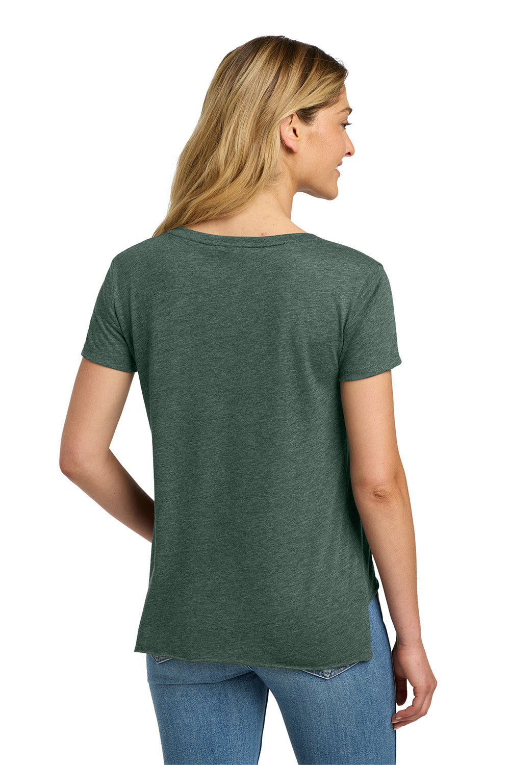 Next Level NL5030/5030 Womens Festival Short Sleeve Crewneck T-Shirt Royal Pine Green Model Back