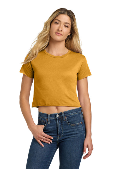 Next Level NL5080/N5080/5080 Womens Festival Cali Crop Short Sleeve Crewneck T-Shirt Antique Gold Model Front