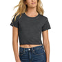 Next Level Womens Festival Cali Crop Short Sleeve Crewneck T-Shirt - Charcoal Grey