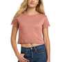 Next Level Womens Festival Cali Crop Short Sleeve Crewneck T-Shirt - Desert Pink