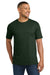 Next Level NL6010/6010 Mens Jersey Short Sleeve Crewneck T-Shirt Black Forest Green Model Front