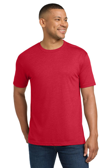 Next Level NL6010/6010 Mens Jersey Short Sleeve Crewneck T-Shirt Red Model Front