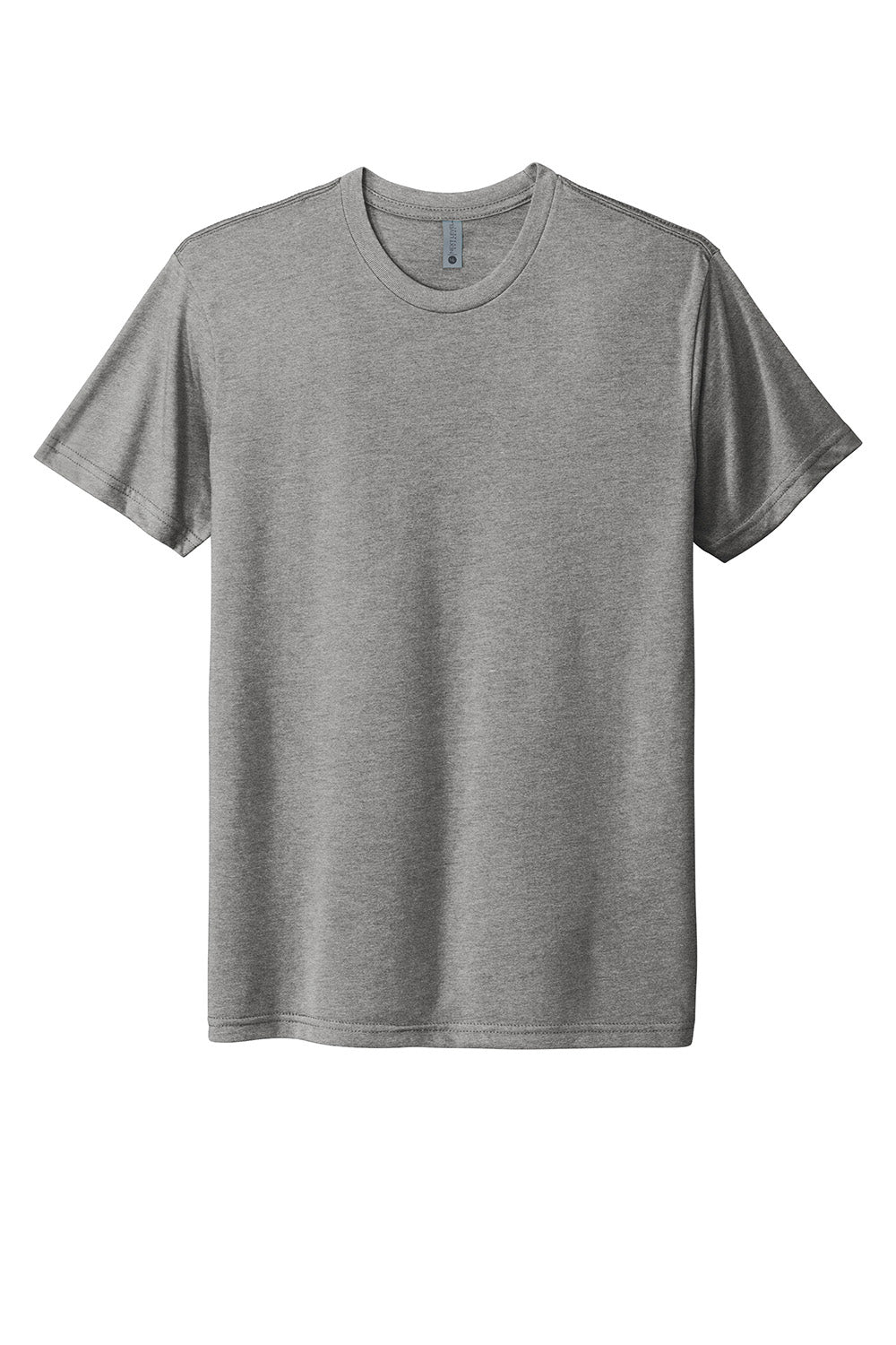 Next Level NL6010/6010 Mens Jersey Short Sleeve Crewneck T-Shirt Heather Grey Flat Front