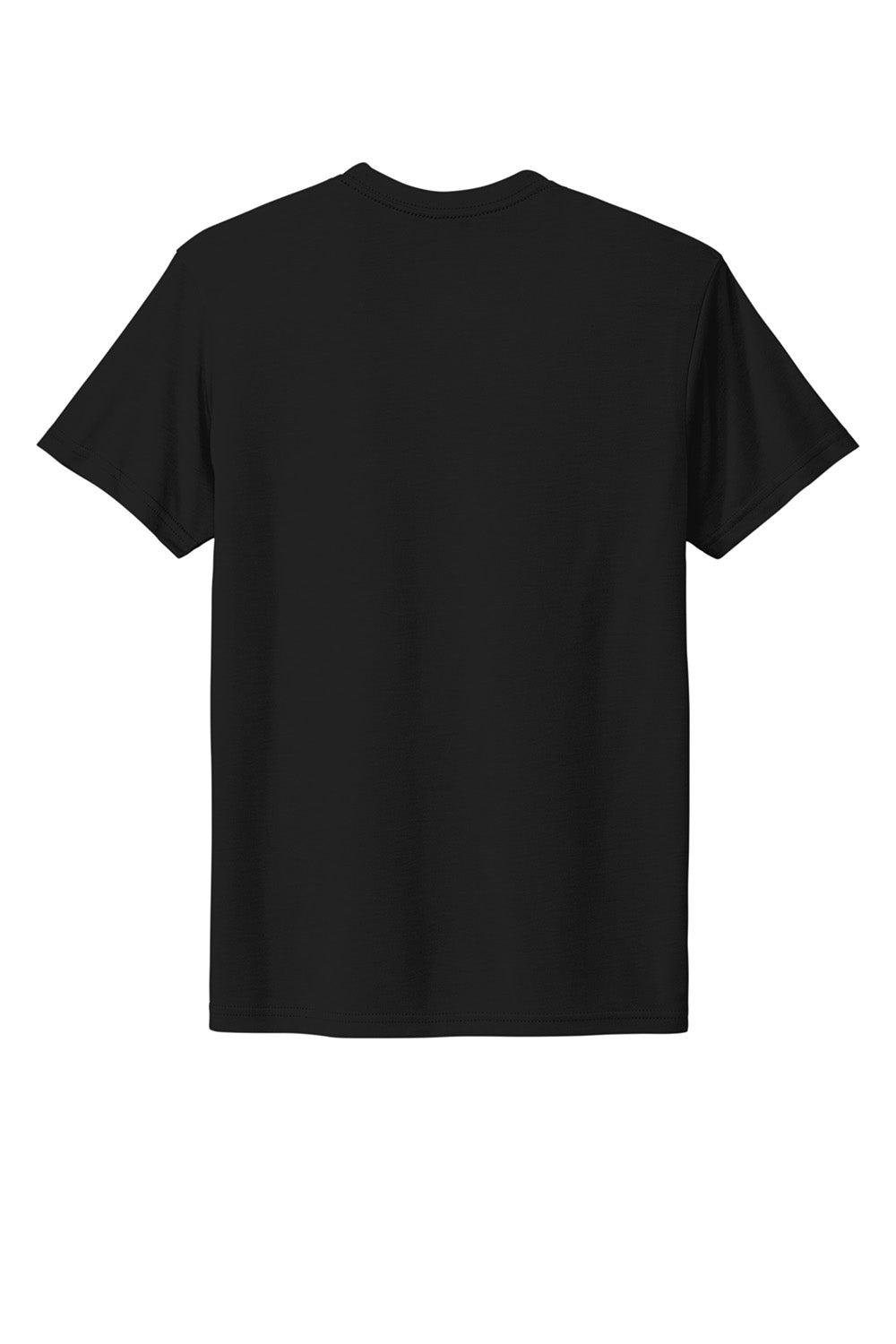 Next Level NL6010/6010 Mens Jersey Short Sleeve Crewneck T-Shirt Black Flat Back