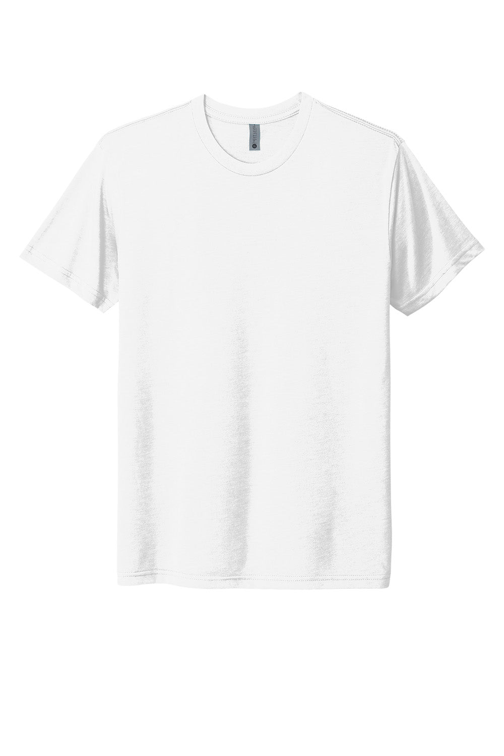 Next Level NL6010/6010 Mens Jersey Short Sleeve Crewneck T-Shirt White Flat Front