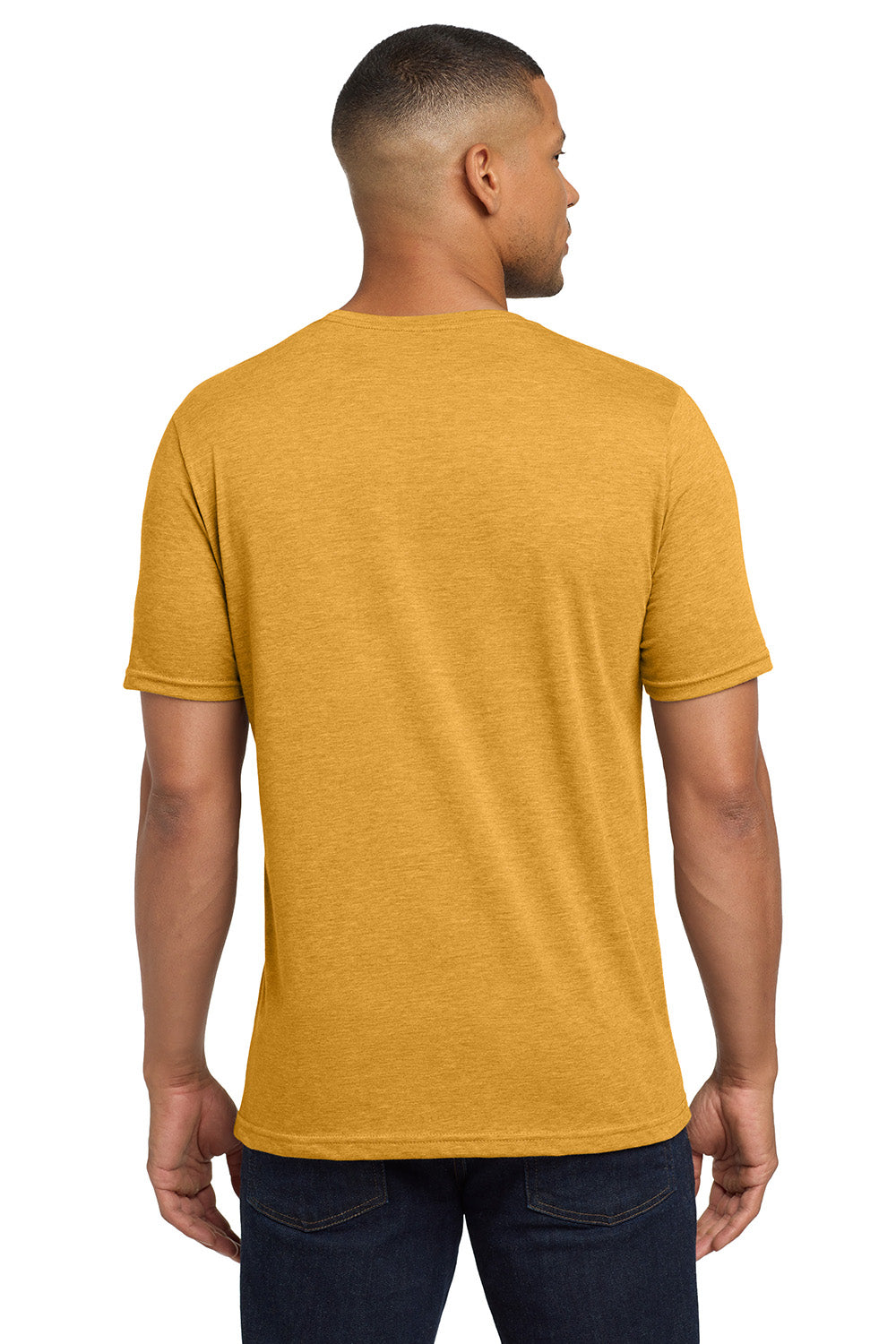 Next Level NL6200/6200 Mens Jersey Short Sleeve Crewneck T-Shirt Antique Gold Model Back