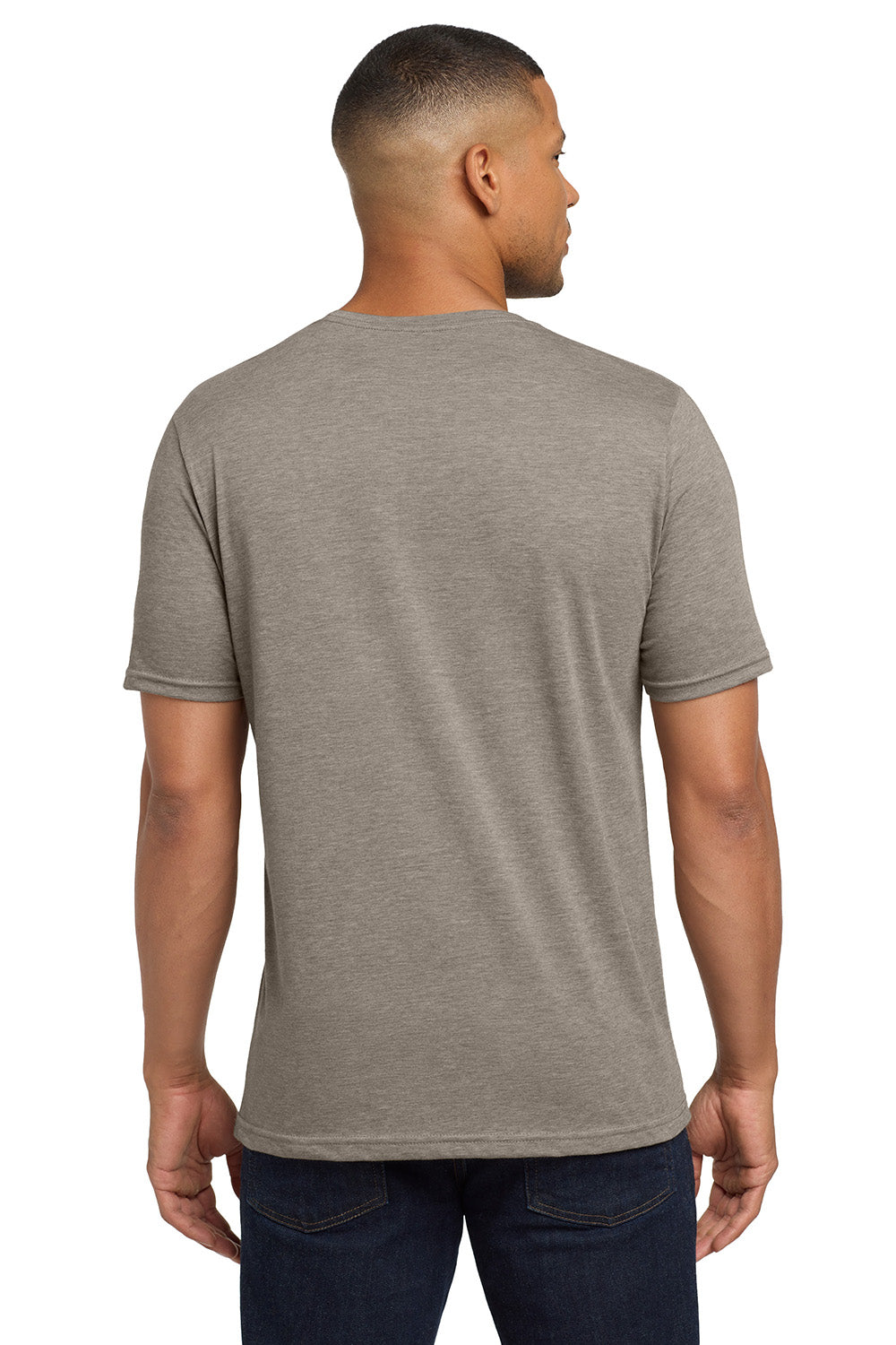 Next Level NL6200/6200 Mens Jersey Short Sleeve Crewneck T-Shirt Ash Grey Model Back