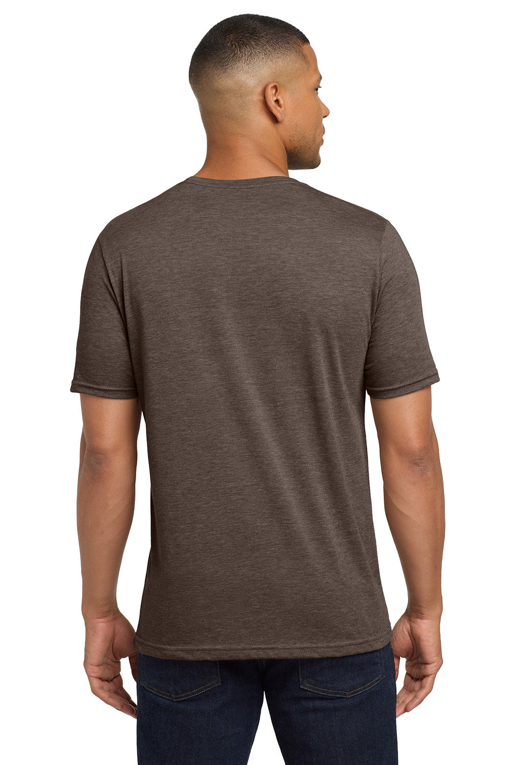 Next Level NL6200/6200 Mens Jersey Short Sleeve Crewneck T-Shirt Espresso Brown Model Back