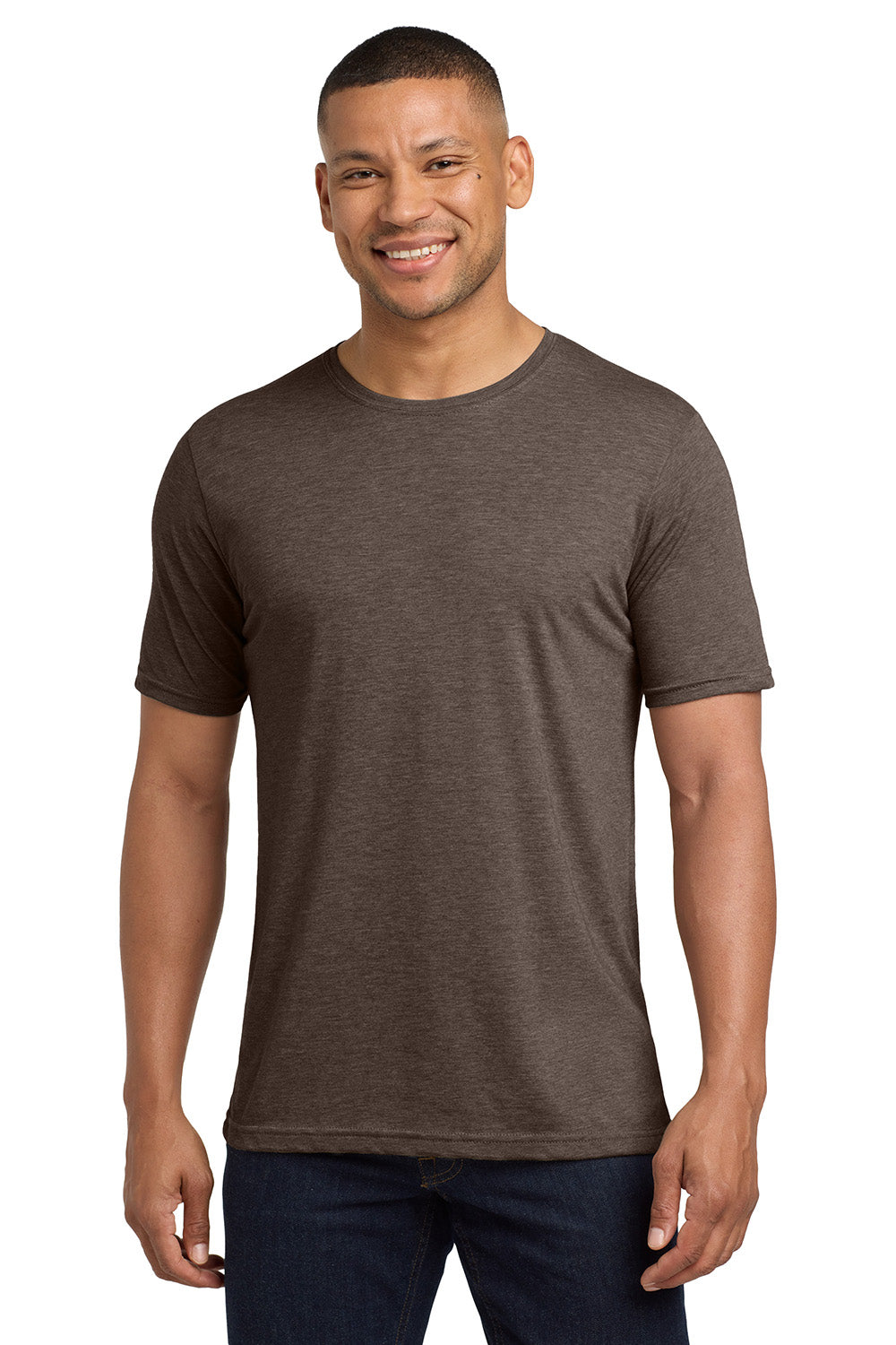 Next Level NL6200/6200 Mens Jersey Short Sleeve Crewneck T-Shirt Espresso Brown Model Front