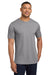 Next Level NL6200/6200 Mens Jersey Short Sleeve Crewneck T-Shirt Heather Grey Model Front