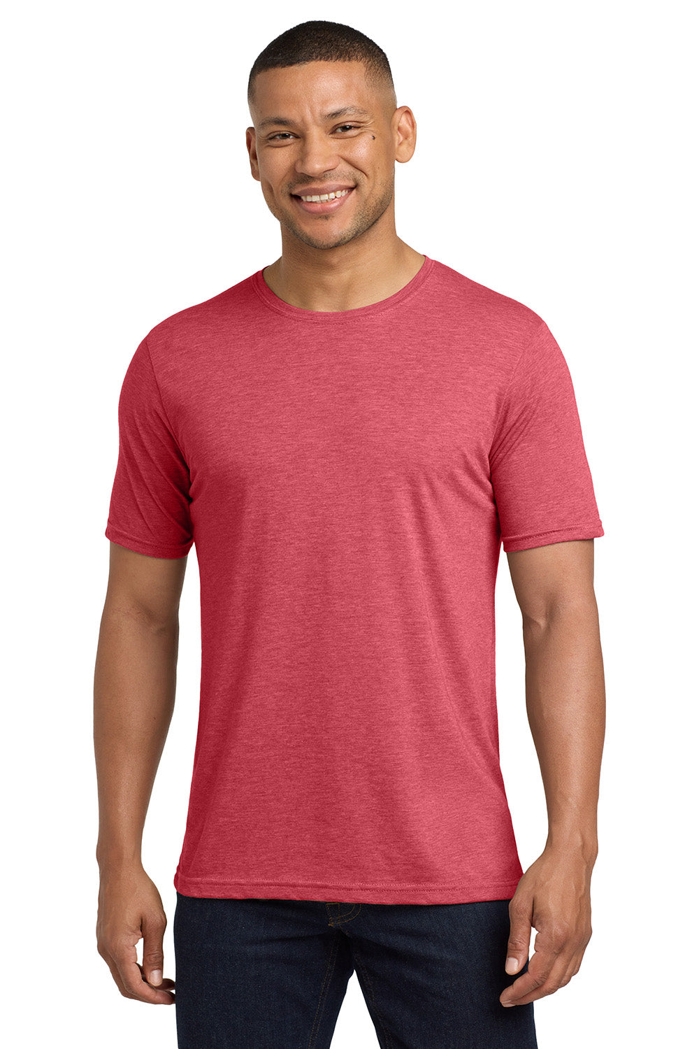 Next Level NL6200/6200 Mens Jersey Short Sleeve Crewneck T-Shirt Red Model Front