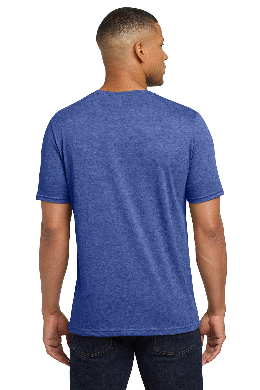 Next Level NL6200/6200 Mens Jersey Short Sleeve Crewneck T-Shirt Royal Blue Model Back