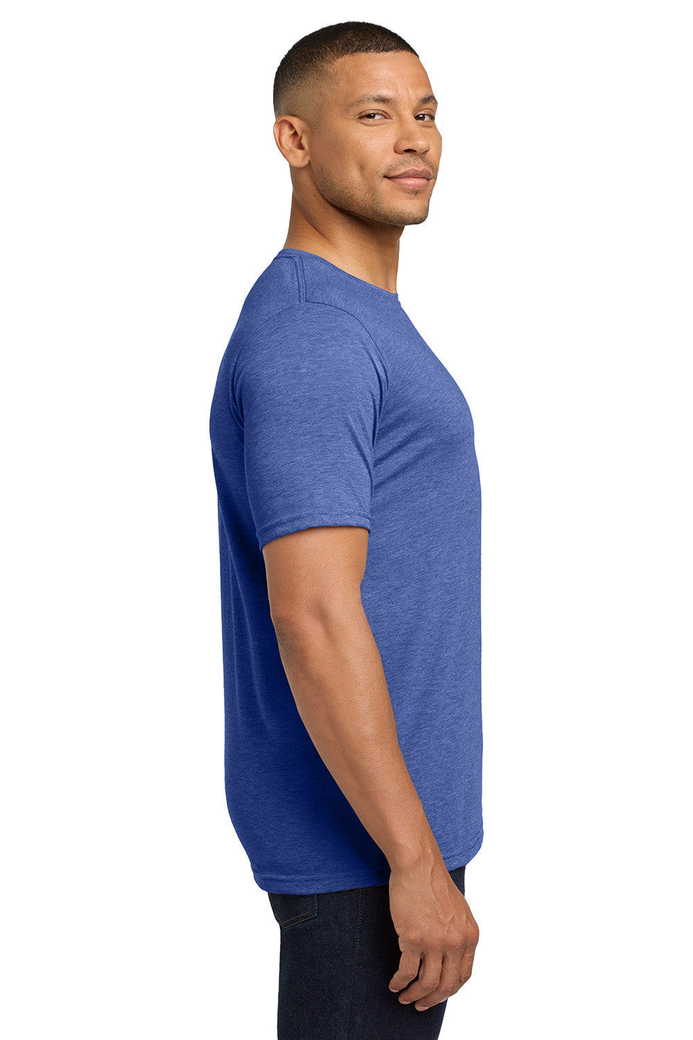 Next Level NL6200/6200 Mens Jersey Short Sleeve Crewneck T-Shirt Royal Blue Model Side