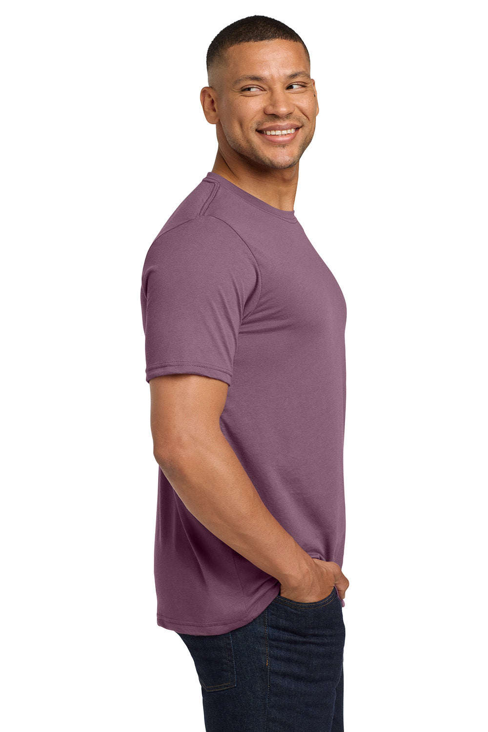 Next Level NL6200/6200 Mens Jersey Short Sleeve Crewneck T-Shirt Shiraz Model Side