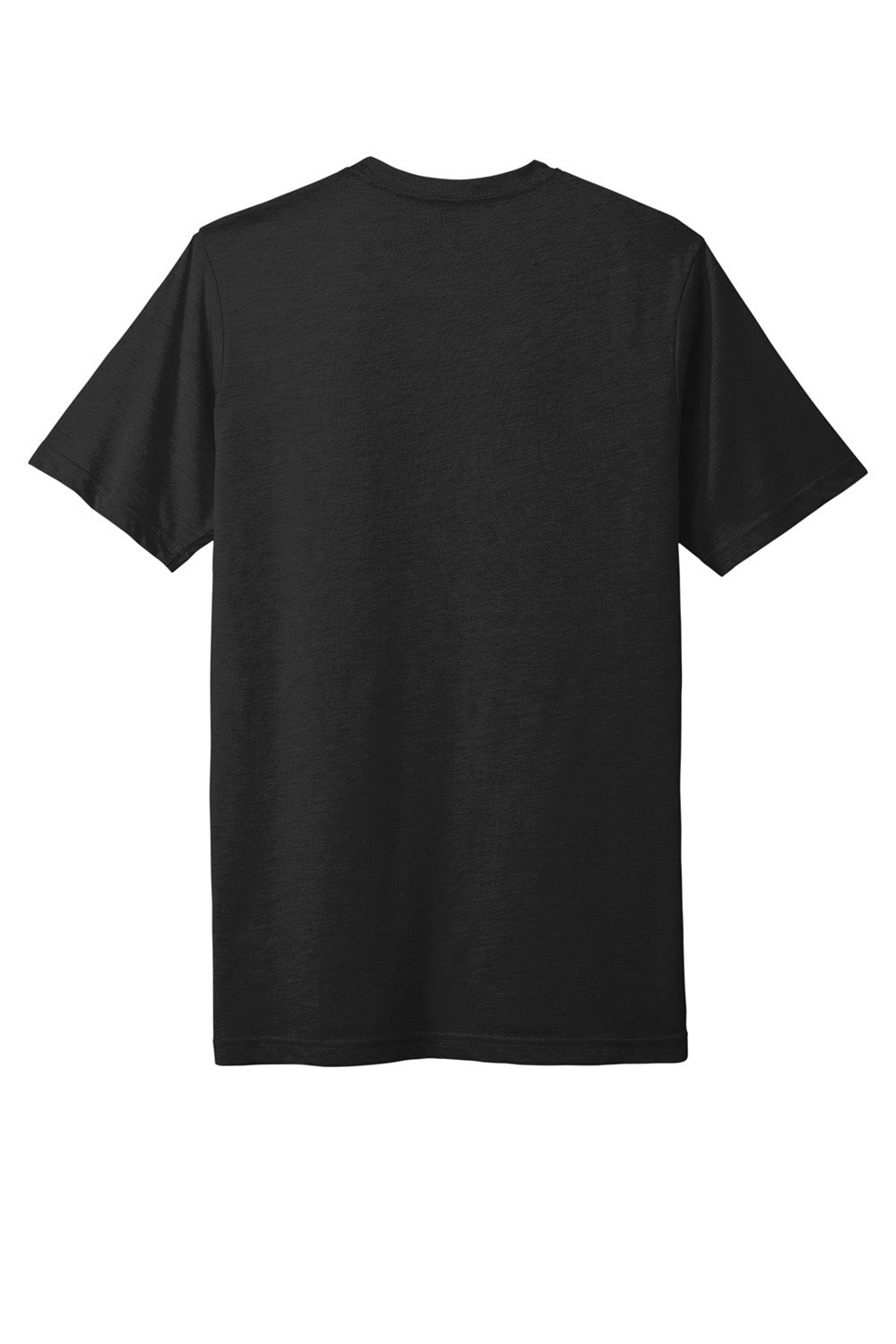 Next Level NL6200/6200 Mens Jersey Short Sleeve Crewneck T-Shirt Black Flat Back