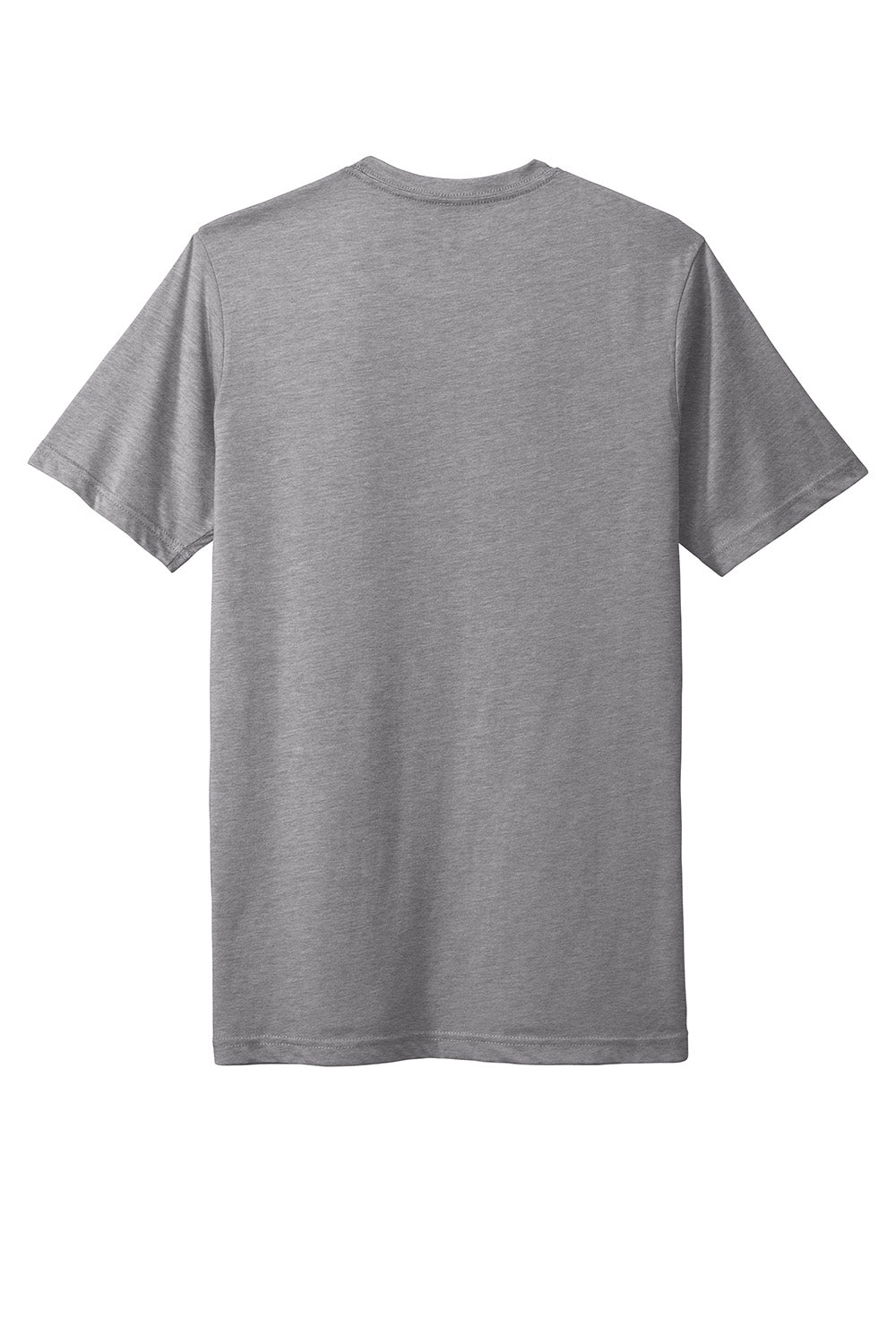 Next Level NL6200/6200 Mens Jersey Short Sleeve Crewneck T-Shirt Heather Grey Flat Back