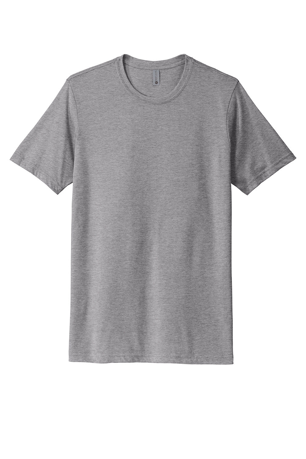 Next Level NL6200/6200 Mens Jersey Short Sleeve Crewneck T-Shirt Heather Grey Flat Front