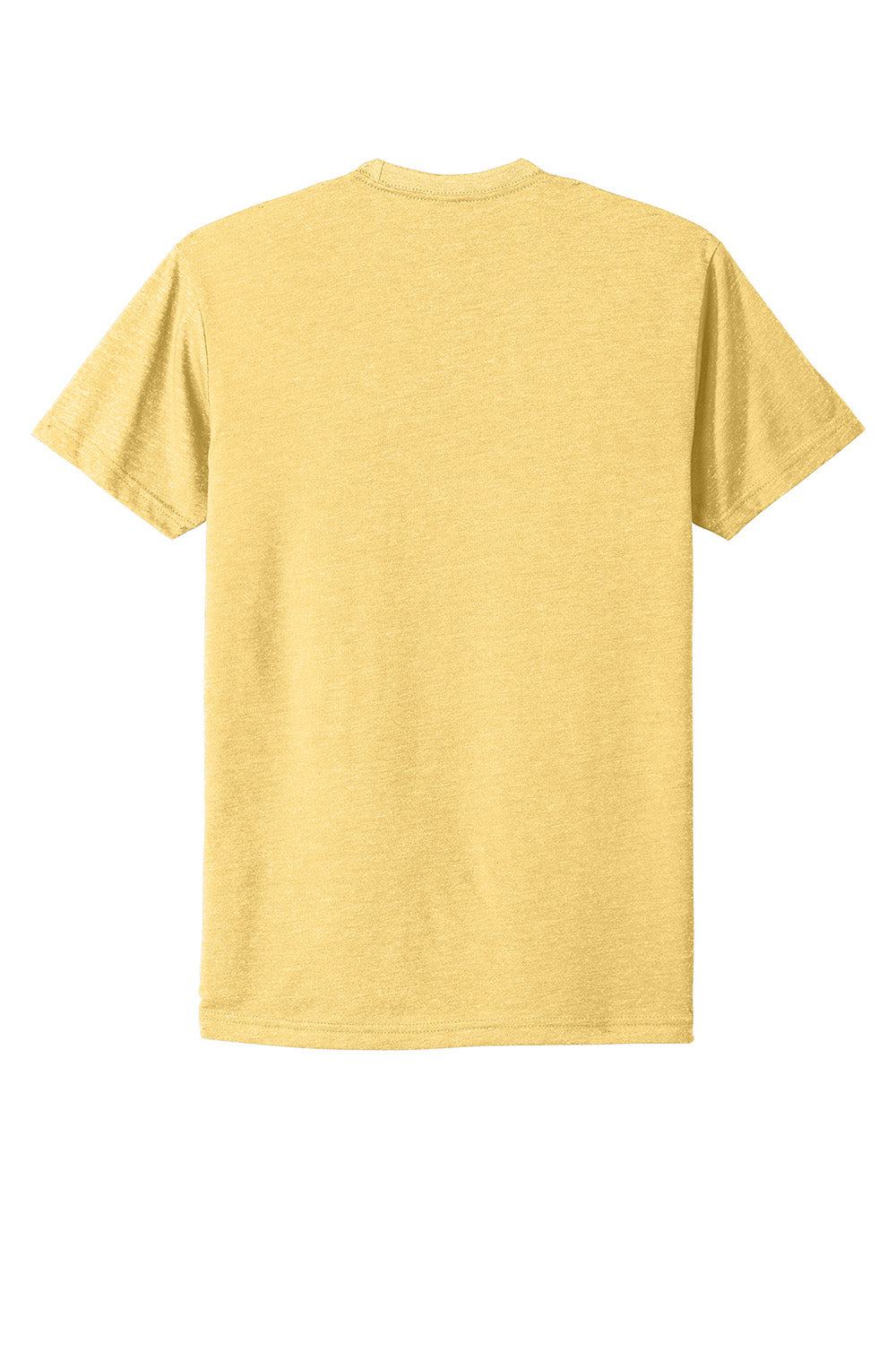 Next Level NL6210/N6210/6210 Mens CVC Jersey Short Sleeve Crewneck T-Shirt Banana Cream Yellow Flat Back