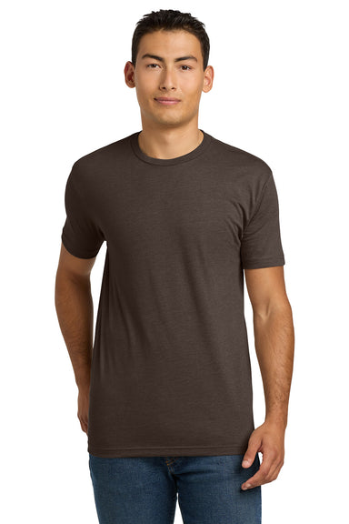 Next Level NL6210/N6210/6210 Mens CVC Jersey Short Sleeve Crewneck T-Shirt Espresso Brown Model Front