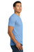 Next Level NL6210/N6210/6210 Mens CVC Jersey Short Sleeve Crewneck T-Shirt Heather Columbia Blue Model Side