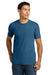 Next Level NL6210/N6210/6210 Mens CVC Jersey Short Sleeve Crewneck T-Shirt Heather Cool Blue Model Front