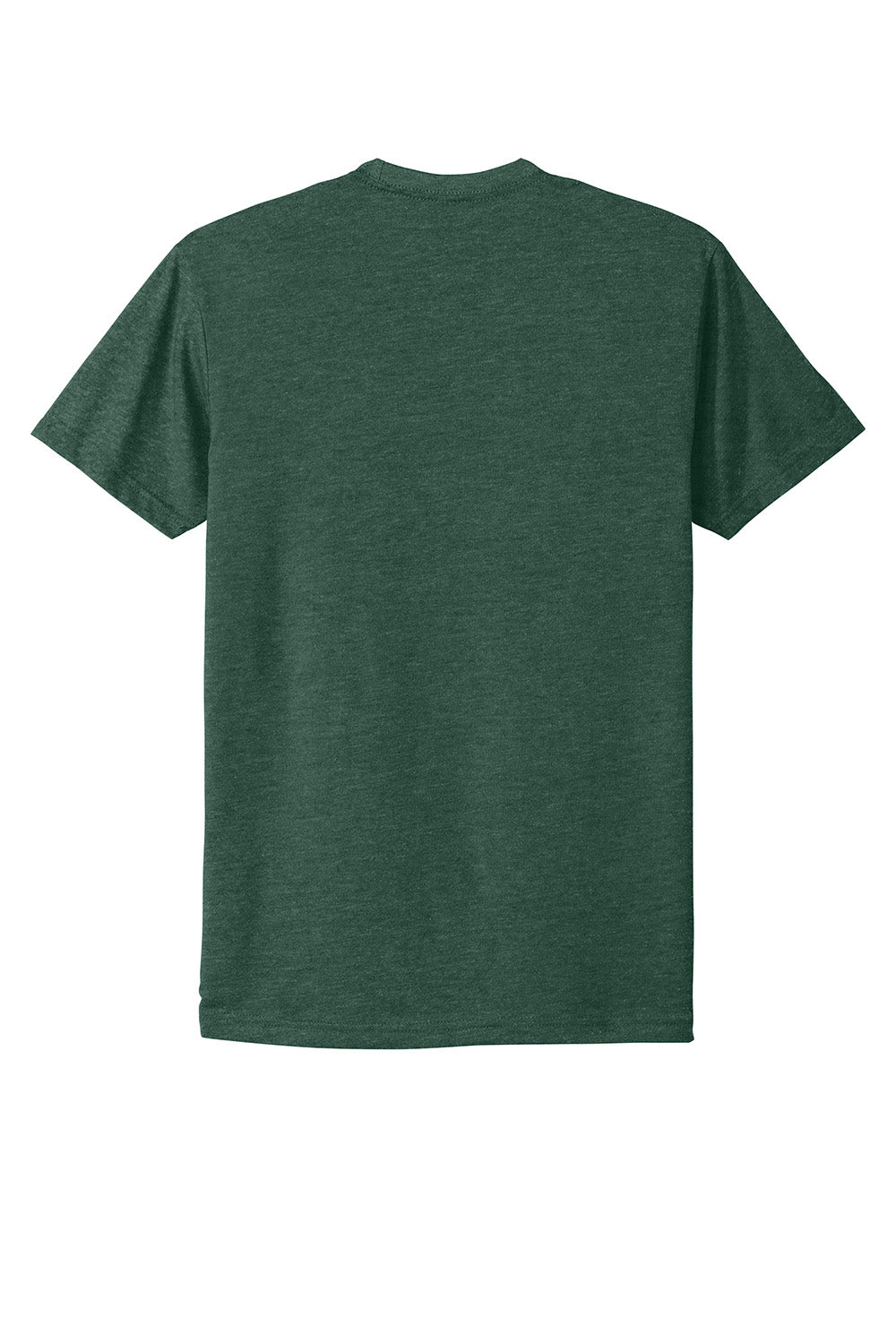 Next Level NL6210/N6210/6210 Mens CVC Jersey Short Sleeve Crewneck T-Shirt Heather Forest Green Flat Back