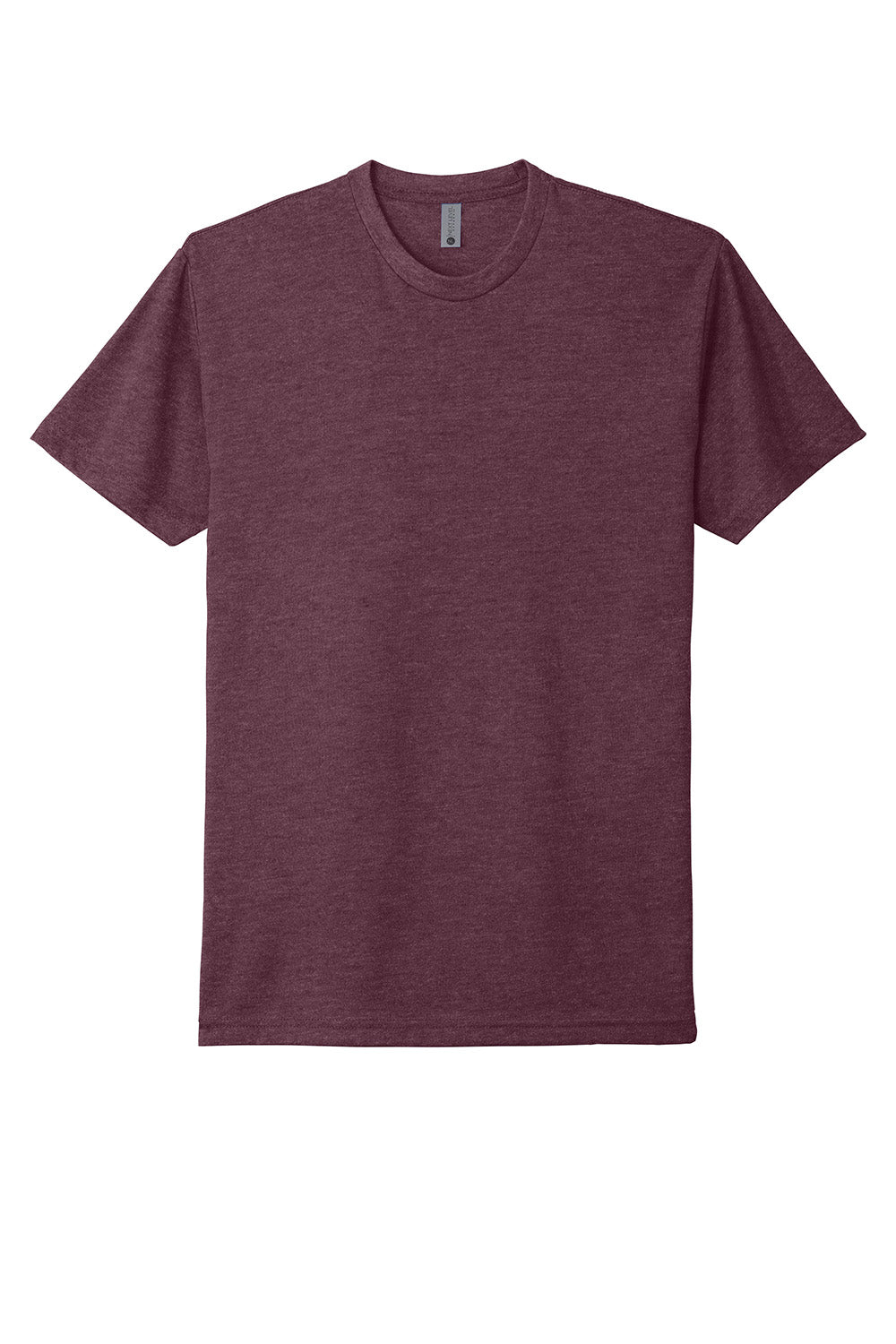 Next Level NL6210/N6210/6210 Mens CVC Jersey Short Sleeve Crewneck T-Shirt Heather Maroon Flat Front