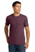 Next Level NL6210/N6210/6210 Mens CVC Jersey Short Sleeve Crewneck T-Shirt Heather Maroon Model Front