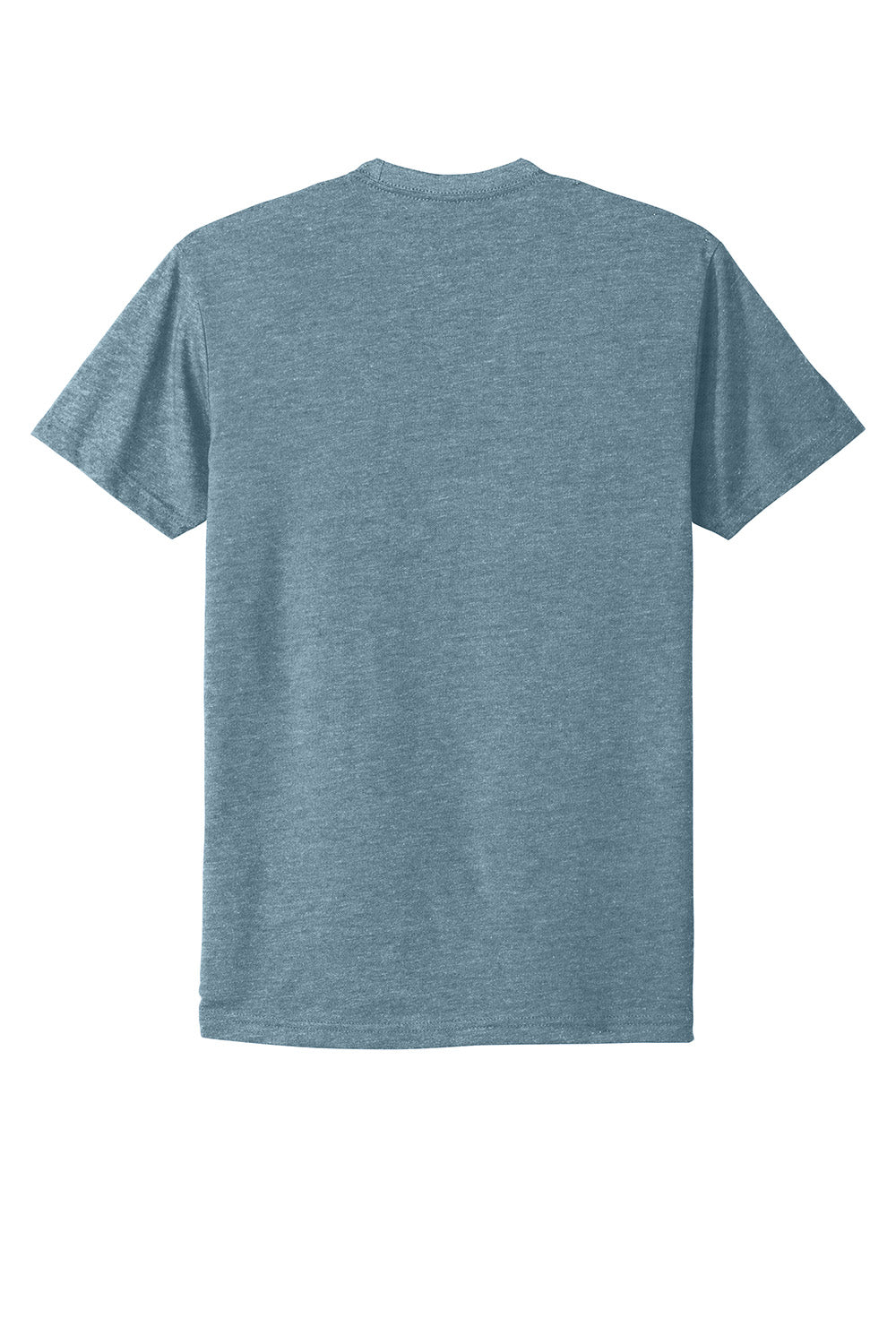 Next Level NL6210/N6210/6210 Mens CVC Jersey Short Sleeve Crewneck T-Shirt Heather Slate Blue Flat Back