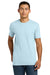 Next Level NL6210/N6210/6210 Mens CVC Jersey Short Sleeve Crewneck T-Shirt Ice Blue Model Front