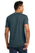 Next Level NL6210/N6210/6210 Mens CVC Jersey Short Sleeve Crewneck T-Shirt Indigo Blue Model Back