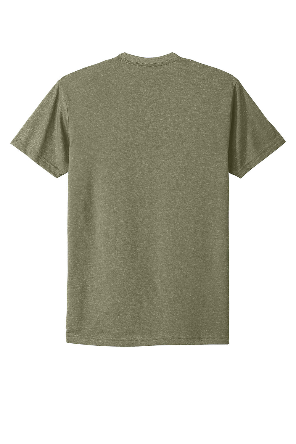 Next Level NL6210/N6210/6210 Mens CVC Jersey Short Sleeve Crewneck T-Shirt Light Olive Flat Back