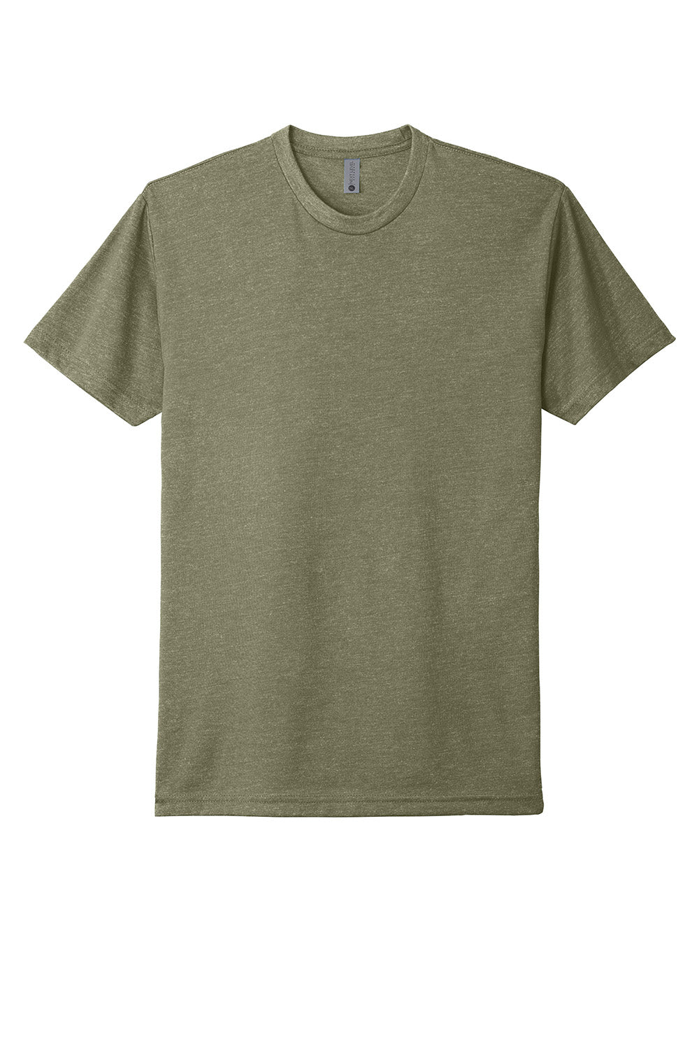 Next Level NL6210/N6210/6210 Mens CVC Jersey Short Sleeve Crewneck T-Shirt Light Olive Flat Front