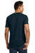 Next Level NL6210/N6210/6210 Mens CVC Jersey Short Sleeve Crewneck T-Shirt Midnight Navy Blue Model Back