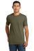 Next Level NL6210/N6210/6210 Mens CVC Jersey Short Sleeve Crewneck T-Shirt Military Green Model Front